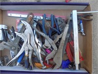 box of pliers and clamps