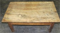 Rustic Walnut Coffee Table with Square Nails