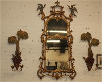 3 pc Mirror and Sconce Set