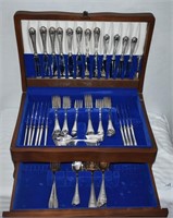 70pcs Birks Regency Silver Plate Flatware Set