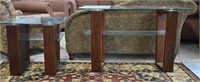 2 pcs Contemporary Console & Side Tables