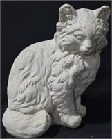 Concrete Garden Cat Ornament 10"