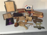 Picture Frames, Cigar Boxes, & Vintage Items