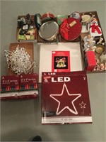 Christmas Tins, Lights, & Decor