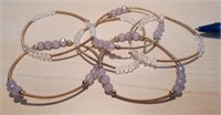 Neuf – 6 Bracelets Marble Arch
Perles violet et