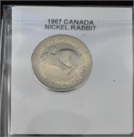 CAD 1867 - 1967 Canada Nickel Rabbit