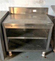 36" equipment stand with shelves