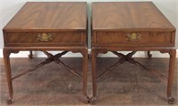 PAIR OF HERITAGE END TABLES