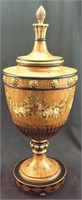 HAND PAINTED DECORATIVE URN