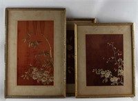 ASIAN ORIENTAL SILK EMBROIDERY WALL HANGING