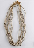 8 STRAND 24 INCH LONG FRESH WATER PEARL NECKLACE