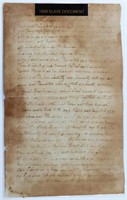 1806 WILL DOCUMENT CONCERNING SLAVES TO BE WILLED