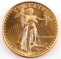 1986 GOLD 1/4 OZT AMERICAN EAGLE BU $10.00 COIN