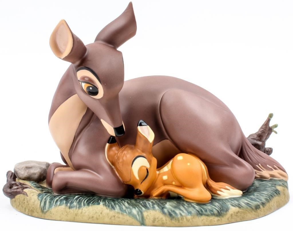 Disney WDCC 2000 “Bambi and Mother” Figurine with COA and Box iuu 
