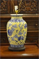 Asian blue and yellow lamp
