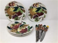 Appetizer plates and Spreaders