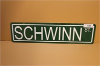 "Schwinn St." Sign