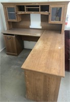 Wooden corner desk