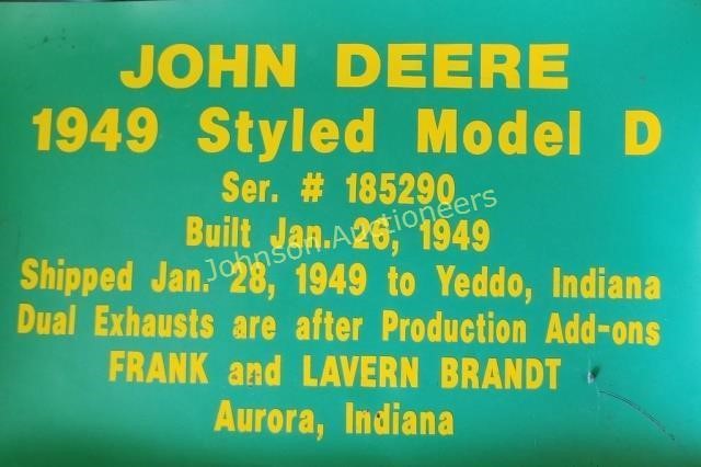 Brandt-Collector/Vintage John Deere Tractors