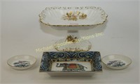 FOUR PIECES HAMMERSLEY, WEDGWOOD & ROYAL WORCESTER