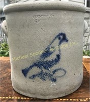 ANTIQUE  3 GALLON CANARY CROCK