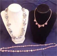 Vintage Rhinestone & Bead Necklaces
