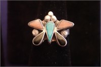 Butterfly Stone Ring ~ Size 6.5