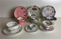 Six Porcelain Cups & Saucers