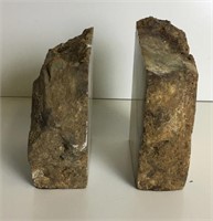 Pair Polished Rock Bookends