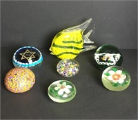 Selection of Glass Paperweights