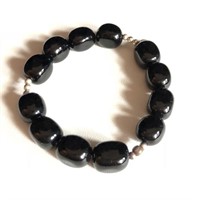 Black Onyx & Sterling Silver Bracelet by BARSE