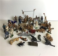 Collection of Metal WWII Toy Soldiers