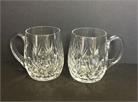 Samovor Hand Cut Crystal Mugs