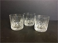 Three Stuart Crystal Juice Glasses