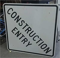 Construction Entry Sign