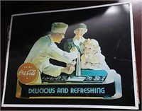 True Vintage Coca Cola Tin Advertising Sign