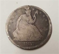 1857 U.S Seated Liberty Half Dollar