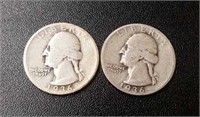 1936-P & 1936-D U.S. Quarters