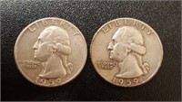1959-D & 1959-P U.S. Quarters