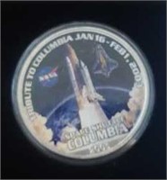 1 Ounce 2003 Columbia Shuttle Silver Round