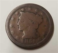 1851 U.S. One Cent Coin
