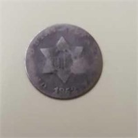 1852 U.S. 3-Cent Coin