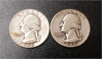 1940-P & 1940-D U.S. Quarters
