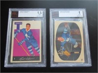 2 1962 Parkhurst Toronto Maple Leafs Graded Cards