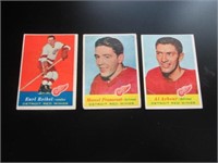 3 Topps Detroit Red Wings Hockey Cards