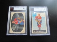 2 1962 Parkhurst Graded Hockey Cards Montreal