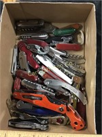 BOX OF SWISS ARMY KNIVES