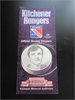Old Kitchener Rangers Hockey Program