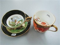 CUP & SAUCER and MUSTACHE CUP
