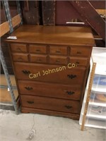 4 DRAWER MAPLE CHEST W/DOVETAILS, DUST COVERS &